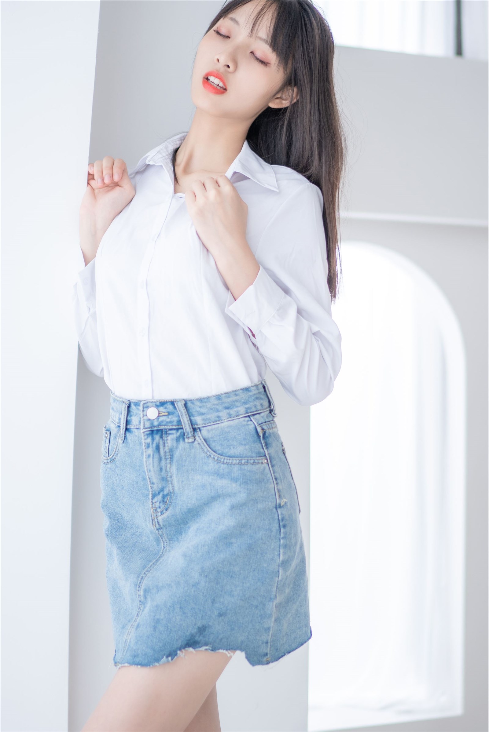 Watermelon Girl - NO.23 Shirt-jean skirt(22)